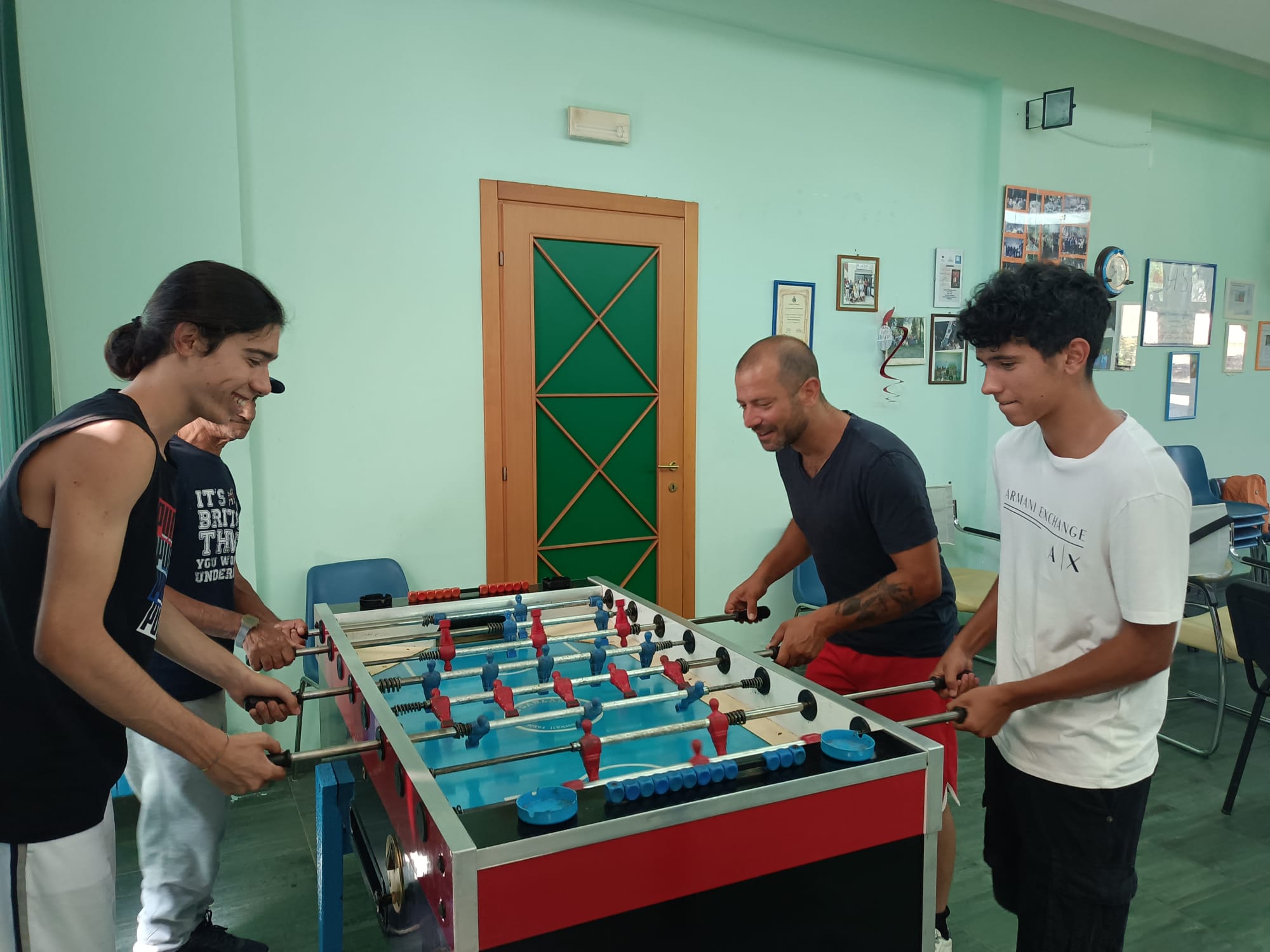 Una partita nella sede dell’associazione
